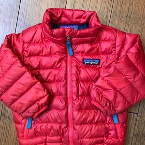 Patagonia down jacket size 12-18months